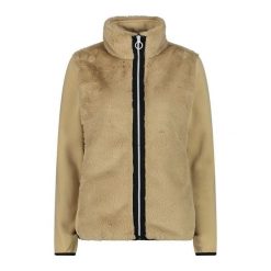 Damska kurtka ze sztucznego futra CMP. Brązowe kurtki damskie CMP, xs, bez wzorów, bez kaptura. Za 349.40 zł.