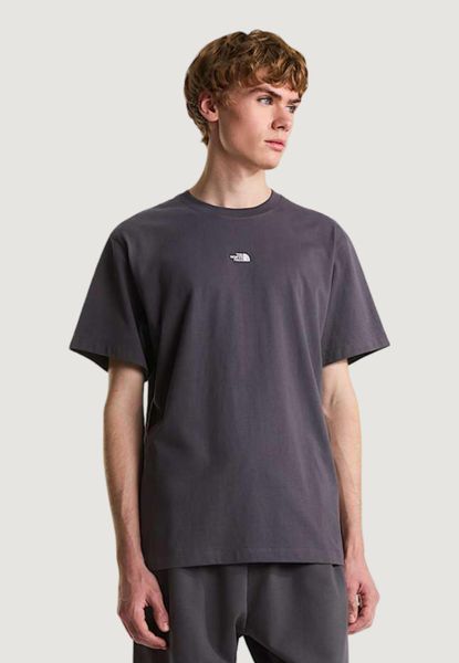 Krótki top T-shirt M ESSENTIAL CENTER LOGO RELAXED SHORT SL HEREN Szary. Szare t-shirty męskie The North Face, m, bez wzorów, z bawełny, bez kołnierzyka. Za 292.99 zł.
