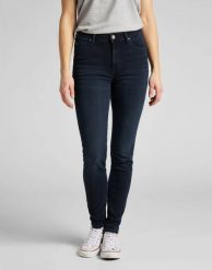 SPODNIE DAMSKIE LEE SKINNY HIGH WAIST SCARLETT HIGH WORN EBONY L626PHQS 112114304. Spodnie materiałowe damskie Lee, bez wzorów, z jeansu, z podwyższonym stanem. Za 209.99 zł.