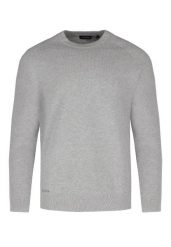 Sweter ze strukturą S-FORD. Szare swetry męskie Volcano, m, bez wzorów, z bawełny, bez kołnierzyka. Za 159.99 zł.