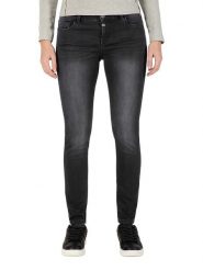Timezone Dżinsy "Aleena" - Slim fit - w kolorze antracytowym rozmiar: W30/L28. Czarne jeansy damskie Timezone. Za 166.88 zł.