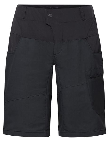 Spodenki rowerowe z wyściełaną wkładką M Qimsa Shorts II. Czarne szorty męskie Vaude, bez wzorów, z materiału, biznesowe. Za 600.05 zł.