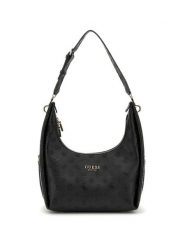 Guess Torebka Phoebe HWPD96 65020 Czarny. Czarne listonoszki damskie Guess, z aplikacjami, ze skóry, bez dodatków. Za 389.99 zł.