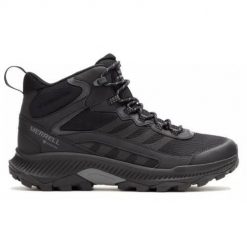 Buty trekkingowe męskie Merrell Speed Strike 2 Mid Gtx. Czarne buty trekkingowe męskie MERRELL, z gore-texu, za kostkę, bez zapięcia, trekkingowe, gore-tex. Za 499.00 zł.