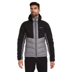 Kurtka puchowa Kilpi Tevery. Czarne kurtki męskie Kilpi, s, bez wzorów, z puchu, bez kaptura, narciarskie, primaloft. Za 680.25 zł.