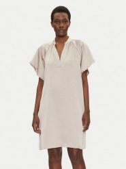 Bruuns Bazaar Sukienka codzienna Beckia Wendis BBW4490 Beżowy Loose Fit. Brązowe sukienki damskie Bruuns Bazaar, na co dzień, bez wzorów, z syntetyku, bez kołnierzyka, bez ramiączek, proste. Za 439.99 zł.