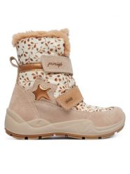 Primigi Śniegowce GORE-TEX 2379155 S Beżowy. Brązowe kozaki dziewczęce Primigi, z gore-texu. Za 419.99 zł.