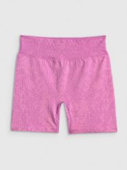 4F Spodenki treningowe bezszwowe damskie - różowe M/L. Czerwone szorty damskie 4f, bez wzorów, z dzianiny, biznesowe, z podwyższonym stanem. Za 119.99 zł.