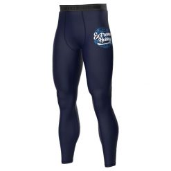 Legginsy sportowe męskie EXTREME HOBBY BADGE. Czarne bielizna termoaktywna męska EXTREME HOBBY, m, bez wzorów, z elastanu. Za 229.00 zł.