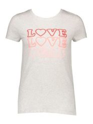 GAP Koszulka w kolorze kremowym rozmiar: S. Brązowe bluzki damskie GAP, s, bez wzorów, z bawełny, bez kołnierzyka, bez ramiączek. Za 55.95 zł.