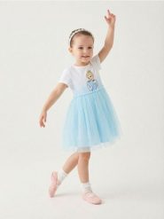 Sukienka z tiulowym dołem Cinderella - wielobarwny. Sukienki dziewczęce Sinsay, bez wzorów, z tiulu, bez ramiączek. Za 35.99 zł.