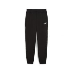 Damskie spodnie dresowe Essentials z wysokim stanem i zwierzęcym nadrukiem PUMA. Czarne spodnie sportowe damskie Puma, xs, z bawełny, na fitness i siłownię. Za 290.00 zł.