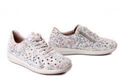 RIEKER N1114-90 multi, półbuty damskie. Półbuty damskie Rieker, bez wzorów, bez obcasa. Za 419.90 zł.