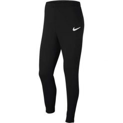 Spodnie do piłki nożnej męskie Nike Park 20 Fleece. Czarne spodnie dresowe męskie Nike, bez wzorów, z dresówki. Za 156.00 zł.