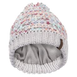 Trespass Irmina - Damska czapka typu beanie w kolorze jasnoszarym. Czerwone czapki zimowe damskie Trespass, z dzianiny. Za 211.99 zł.