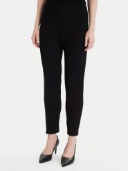 Boss Spodnie materiałowe Tapiah 50490037 Czarny Regular Fit. Czarne spodnie materiałowe damskie Boss, bez wzorów, z materiału. Za 899.99 zł.