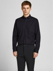 Jack & Jones Koszula 12201905 Czarny Slim Fit. Czarne koszule męskie Jack & Jones, m, bez wzorów, z bawełny, bez kołnierzyka, bez ramiączek. Za 149.99 zł.