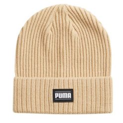 Czapka Prążkowana Akryl Z Mankietami Classic. Brązowe czapki męskie Puma, bez wzorów, prążkowane, sportowe. Za 120.99 zł.
