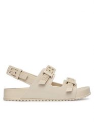 Melissa Sandały Melissa Cozy Sandal Ad 36895 Beżowy. Brązowe sandały damskie Melissa, bez wzorów, z tworzywa sztucznego, bez obcasa, na płaskiej podeszwie. Za 358.99 zł.