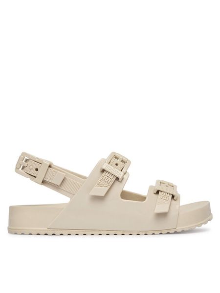 Melissa Sandały Melissa Cozy Sandal Ad 36895 Beżowy. Brązowe sandały damskie Melissa, bez wzorów, z tworzywa sztucznego, bez obcasa, na płaskiej podeszwie. Za 358.99 zł.