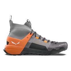 Buty trekkingowe Salewa Wildfire NXT Knit. Szare buty trekkingowe męskie Salewa, z dzianiny, bez zapięcia, trekkingowe. Za 735.00 zł.