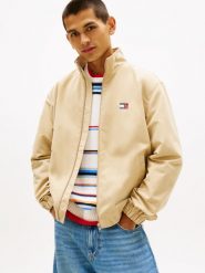 Tommy Jeans kurtka przejściowa Mężczyźni beżowy, L. Brązowe kurtki męskie Tommy Jeans, l, bez wzorów, z jeansu, sportowe, bez kaptura. Za 569.95 zł.