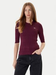 TWINSET Sweter 252TP3240 Bordowy Regular Fit. Czerwone swetry klasyczne damskie Twinset, s, z wiskozy, bez kołnierzyka. Za 499.99 zł.