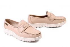 SOLO 070W beż, półbuty damskie. Brązowe półbuty damskie Solo, bez wzorów, bez obcasa. Za 264.90 zł.