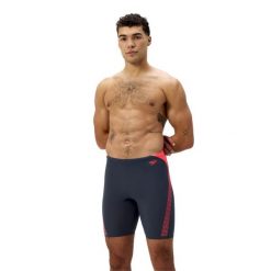 Kąpielówki męskie spodenki kąpielowe Speedo Jammer HyperBoom. Szare kąpielówki męskie Speedo, m, z aplikacjami, z materiału, na fitness i siłownię. Za 171.98 zł.