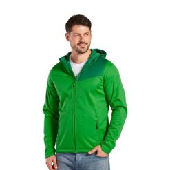 Kurtka Erima Softshell Performance. Zielone kurtki męskie Erima, m, bez wzorów, z materiału, sportowe, bez kaptura. W wyprzedaży za 169.00 zł.