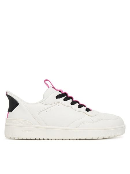 Geox Sneakersy J Washiba Fast In Gi J56NSA 05415 C0563 D Biały. Białe buty sportowe dziewczęce Geox, bez wzorów, ze skóry, bez zapięcia. Za 269.99 zł.