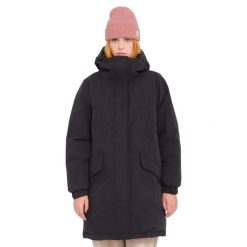 Parka dla kobiet Volcom Sleepi Puff Up. Czarne parki damskie Volcom, s, bez wzorów, z nylonu. Za 608.00 zł.