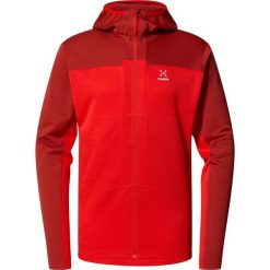 Bluza techniczna męska ROC Flash Mid Hood. Czerwone bluzy bez kaptura męskie Haglöfs, m. Za 520.00 zł.