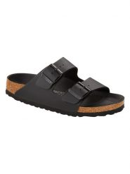 Birkenstock Klapki "Arizona" w kolorze czarnym rozmiar: 39. Czarne klapki damskie Birkenstock, bez wzorów, bez obcasa. Za 351.38 zł.
