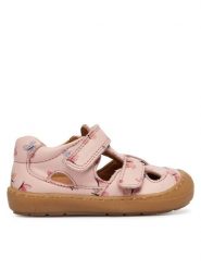Froddo Sandały Ollie Sandal G2150186-13 M Beżowy. Brązowe sandały dziewczęce Froddo, ze skóry, bez zapięcia. Za 339.99 zł.