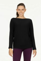 Damska koszulka z długim rękawem Urban Goddess Budhi. Czarne bluzki sportowe damskie URBAN GODDESS, l, bez wzorów, z bawełny, bez ramiączek. Za 280.00 zł.