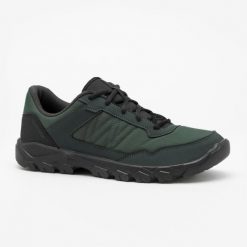 Buty turystyczne męskie Quechua NH50 niskie. Szare buty trekkingowe męskie QUECHUA, z materiału, bez zapięcia, outdoorowe. Za 69.99 zł.
