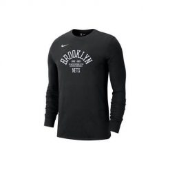 Koszulka sportowa męska Nike Nba Brooklyn Nets Courtside. Czarne t-shirty sportowe męskie Nike, m, bez ramiączek, trekkingowe. Za 273.00 zł.