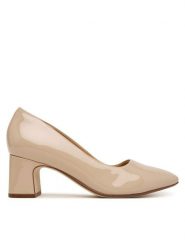 Clarks Czółenka Fernie Court 26183034 Beżowy jasny. Brązowe czółenka damskie Clarks, bez wzorów, z lakierowanej skóry, bez obcasa. Za 389.99 zł.