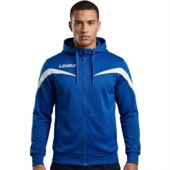 Kurtka rozgrzewkowa Turcja niebiesko-biała. Białe kurtki treningowe męskie Legea, m, bez wzorów, z poliesteru, do biegania. W wyprzedaży za 96.00 zł.