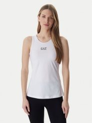 EA7 Emporio Armani Top 7W000314 AF14524 Biały Regular Fit. Białe topy damskie EA7 Emporio Armani, m, bez wzorów, z syntetyku, bez kołnierzyka. Za 299.99 zł.