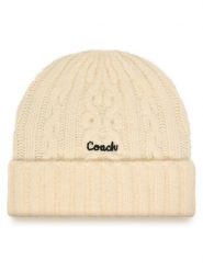 Coach Czapka CCL47 Écru. Czapki zimowe damskie Coach, z poliesteru. Za 249.99 zł.