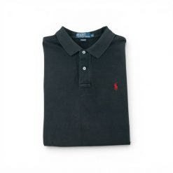 Second life - Polo Ralph Lauren męskie koszulka z krótkim rękawem - Stan dobry. Czarne koszulki polo męskie Ralph Lauren, l, bez wzorów, z materiału, bez ramiączek. Za 85.16 zł.