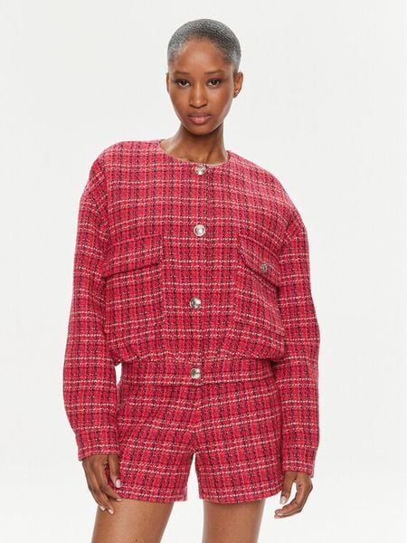 Morgan Marynarka 241-VESIL.F Czerwony Regular Fit. Czerwone marynarki i żakiety damskie Morgan, bez wzorów, z bawełny. Za 289.99 zł.