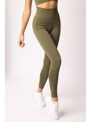 Spaio Legginsy sportowe "Adapt" w kolorze khaki rozmiar: XL. Brązowe legginsy damskie Spaio, xl, bez wzorów, z materiału, outdoorowe. Za 114.71 zł.