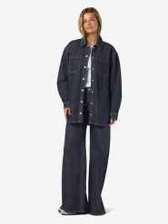 Noisy may Kurtka dżinsowa "Alva" w kolorze granatowym rozmiar: S. Niebieskie kurtki damskie Noisy may, s, bez wzorów, bez kaptura. Za 92.64 zł.