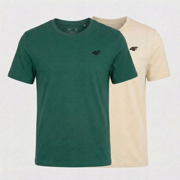 KOSZULKA MĘSKA LIMITOWANA 4F T-SHIRT KOMPLET ZESTAW 2 SZTUKI 4XL M3948 SS26. T-shirty męskie 4f, m, bez wzorów, z bawełny, bez kołnierzyka. Za 109.80 zł.