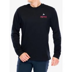 Bluza turystyczna męska Marmot For Life Tee LS. Czarne bluzy bez kaptura męskie Marmot, m. W wyprzedaży za 181.20 zł.
