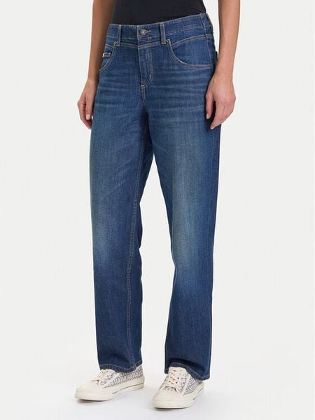 Guess Jeans Jeansy W5BA3O D0026 Niebieski Boyfriend Fit. Niebieskie jeansy damskie Guess Jeans. Za 349.99 zł.