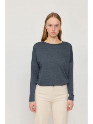 MAZINE Koszulka "Jersey Knit" w kolorze granatowym rozmiar: XL. Niebieskie bluzki damskie MAZINE, xl, bez wzorów, z jersey, bez kołnierzyka, bez ramiączek. Za 100.99 zł.